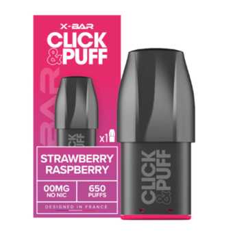 Cartouche X-Bar Click Puff Fraise Framboise