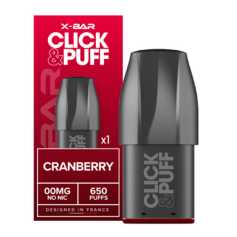 Cartouche X-Bar Click Puff Cranberry