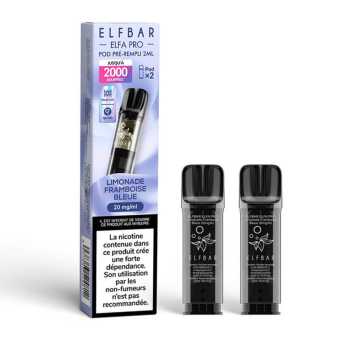 Recharge Limonade Framboise Bleue Elfa Pro Elfbar 2 x 600 puffs