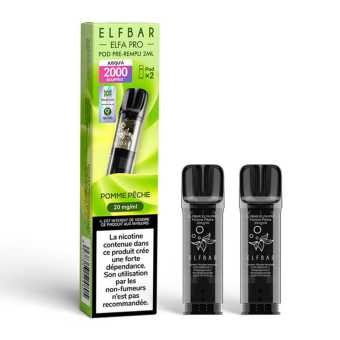 Recharge Pomme Pêche Elfa Pro Elfbar 2 x 600 puffs