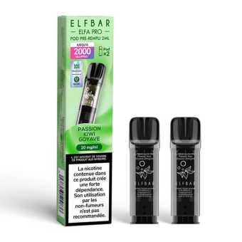 Recharge Passion Kiwi Goyave Elfa Pro Elfbar 2 x 600 puffs