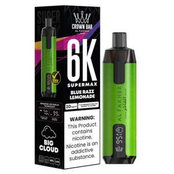 Supermax Crown Bar 6K - Blue Razz Lemonade