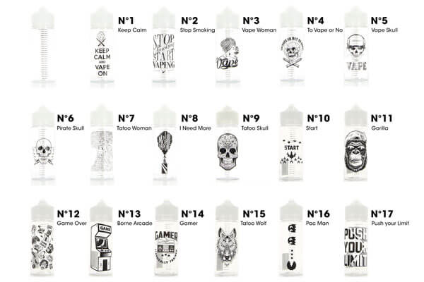 Fiole vide Graduée 120ml Art Work Chubby