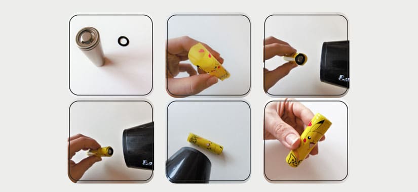 Changer le wrap d’un accu Changer le wrap d’un accu