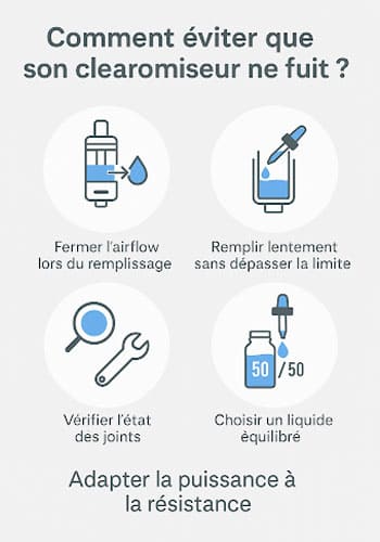 Pourquoi mon clearomiseur fuit Pourquoi mon clearomiseur fuit