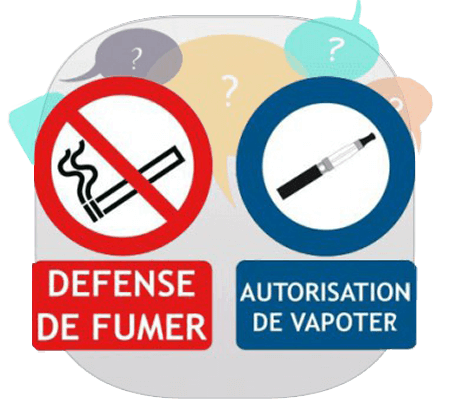 Où puis-je utiliser la e cigarette ?